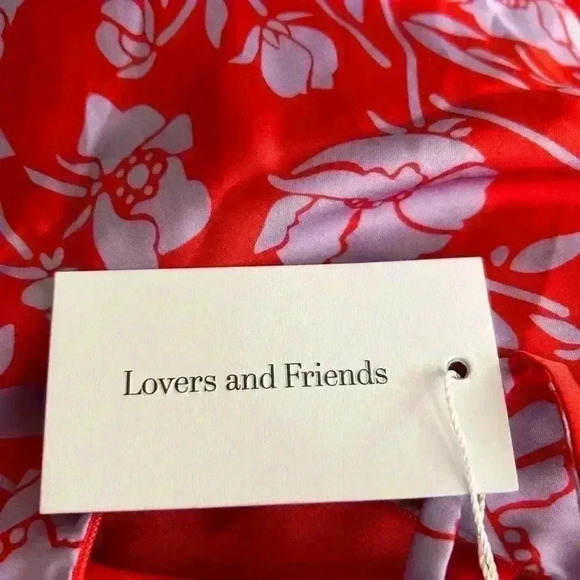 New Revolve  Kamala Mini Dress in Red and Lavender Floral Size XXS - Picture 13 of 16